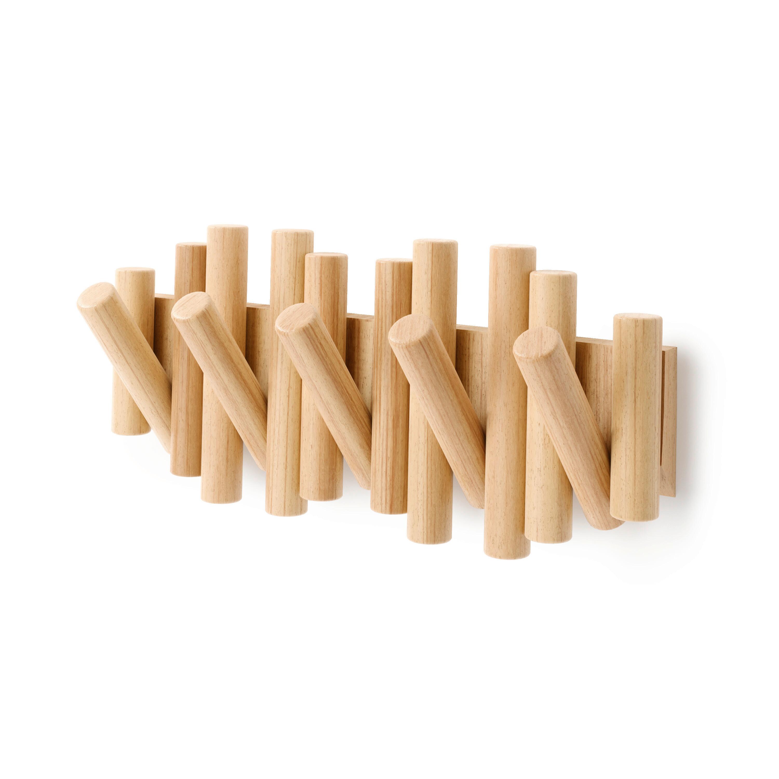 Hakenleiste Holly Naturfarben - Naturfarben, Modern, Holz (38/17/4cm) - Mömax