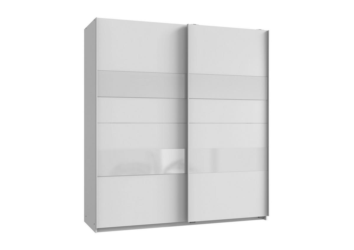 Dulap cu uși culisante ALTONA - alb, material pe bază de lemn (180/200/64cm) - Modern Living