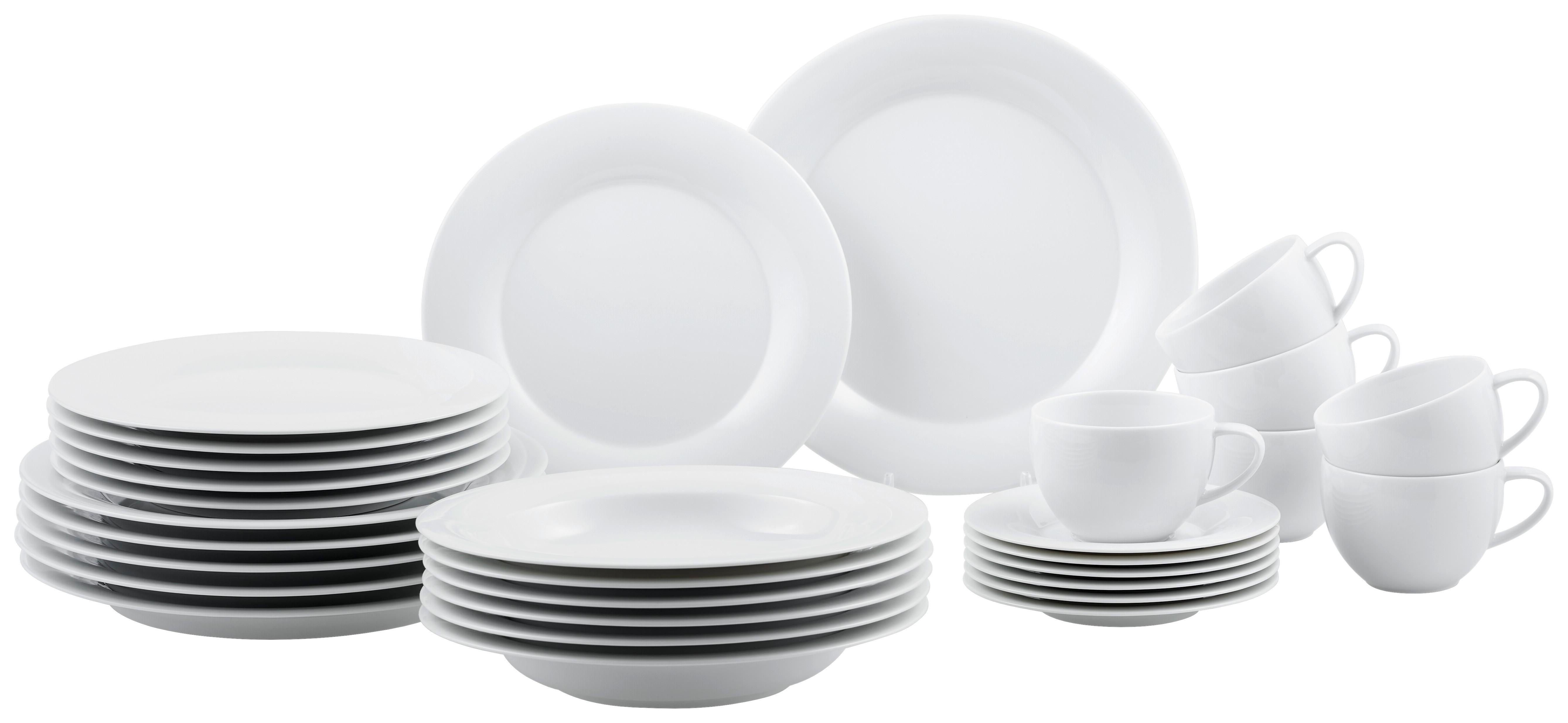 SERWIS OBIADOWO-ŚNIADANIOWY YONO NOVO ROSENTHAL - biały, Basics, ceramika (40/40/30cm) - Rosenthal