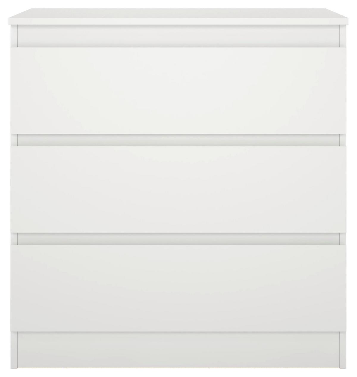 Kommode Mara Weiß Nachbildung - Weiß, KONVENTIONELL, Holz (77/80/42cm) - Mömax