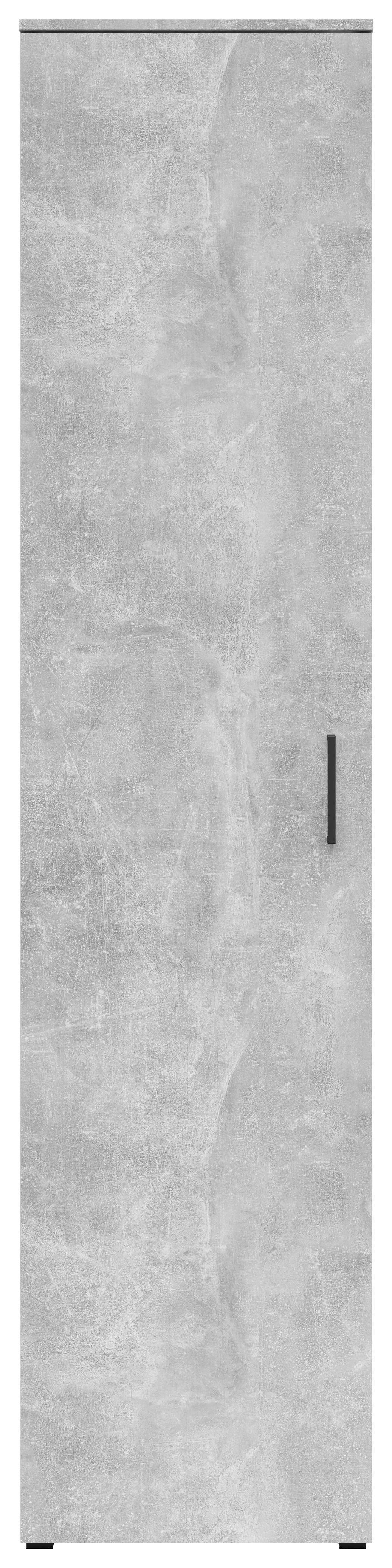 Schrank Multistauraum Grau - Schwarz/Grau, MODERN, Holzwerkstoff/Kunststoff (45/195/40cm) - Mömax