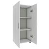 Pisarniška Omara Ulas 3, Bela - bela, Moderno, leseni material (49/108/34cm) - MID.YOU