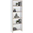Regal Weiß mit 5 Fächer - Weiß, MODERN, Holzwerkstoff (60/175/24cm) - Mömax modern living
