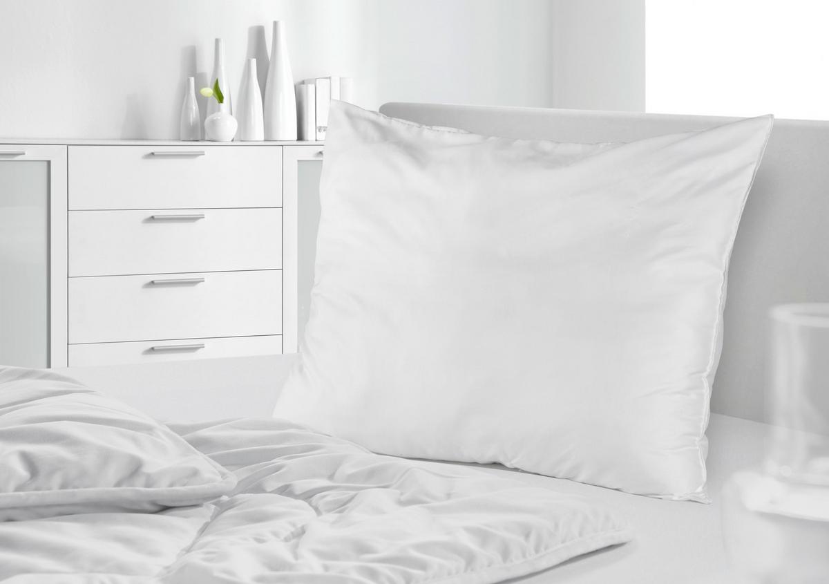 Proštepani Jastuk 70x90cm Zilly - bela, tekstil (70/90cm) - Nadana