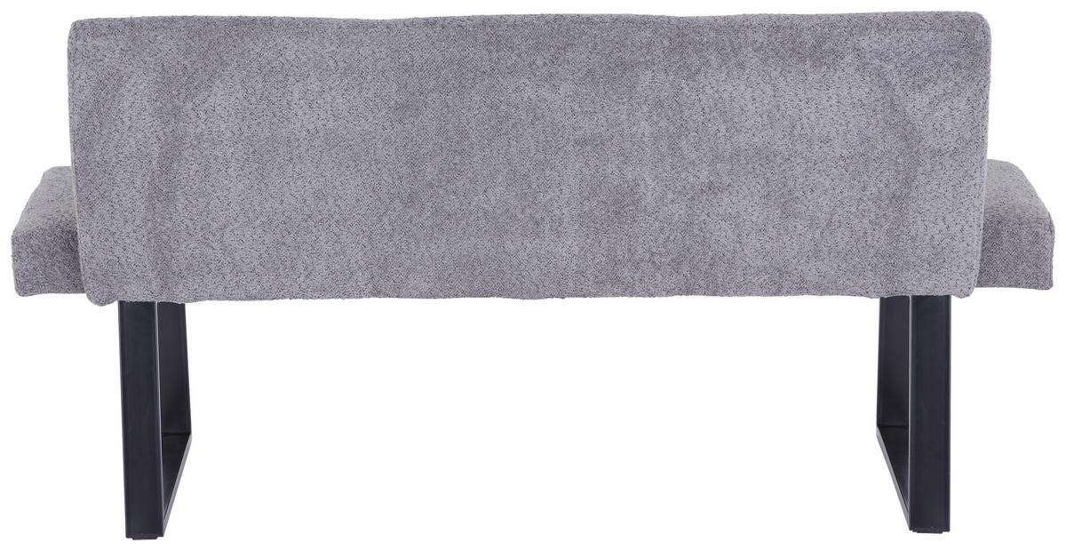 ŁAWKA TAMPA - czarny/szary, Modern, metal/tkanina (166/82/61cm) - MID.YOU