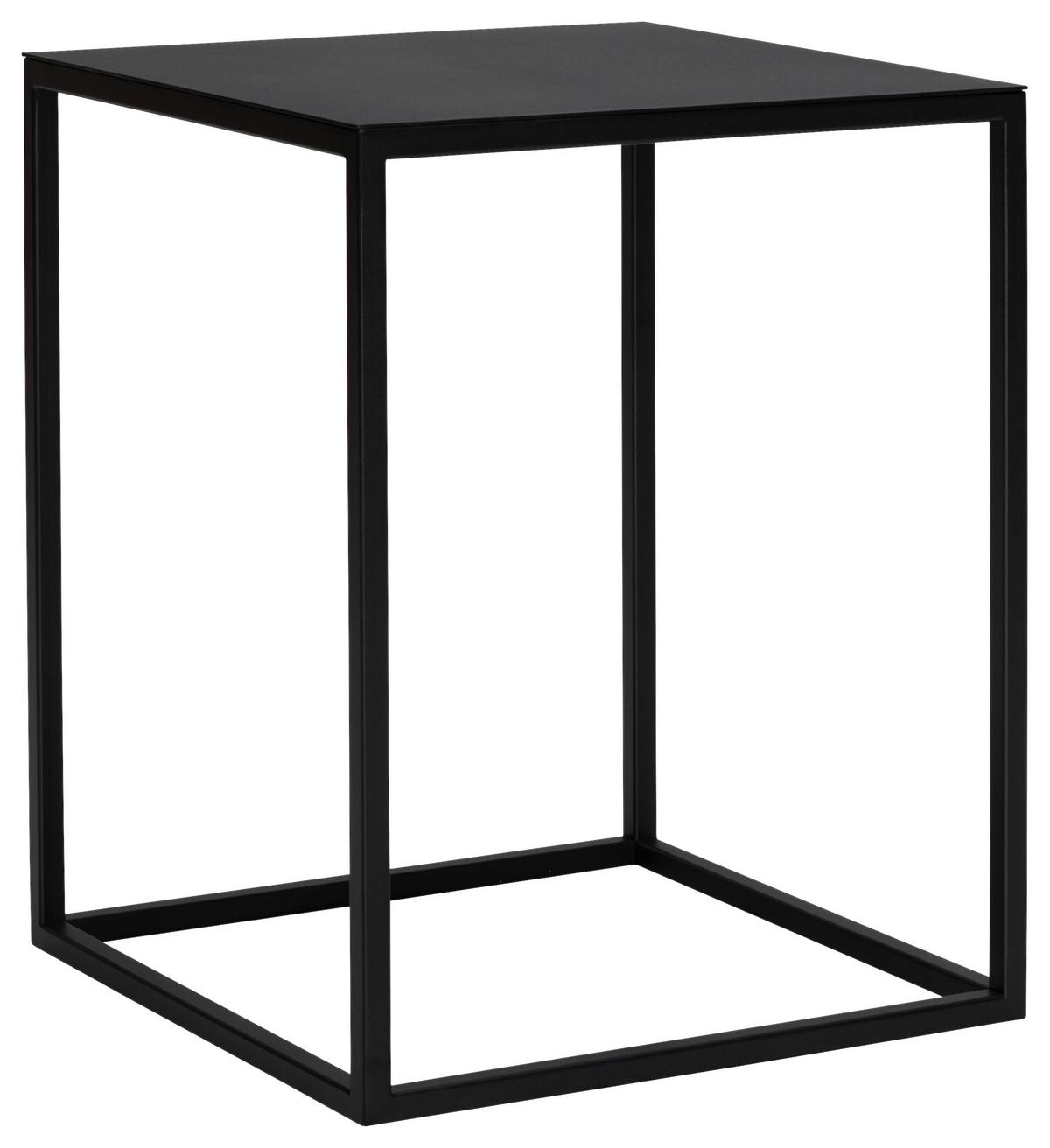 STOLIK BOCZNY PINO 4 - czarny, Design, metal (40/40/50cm) - Johann Jakob