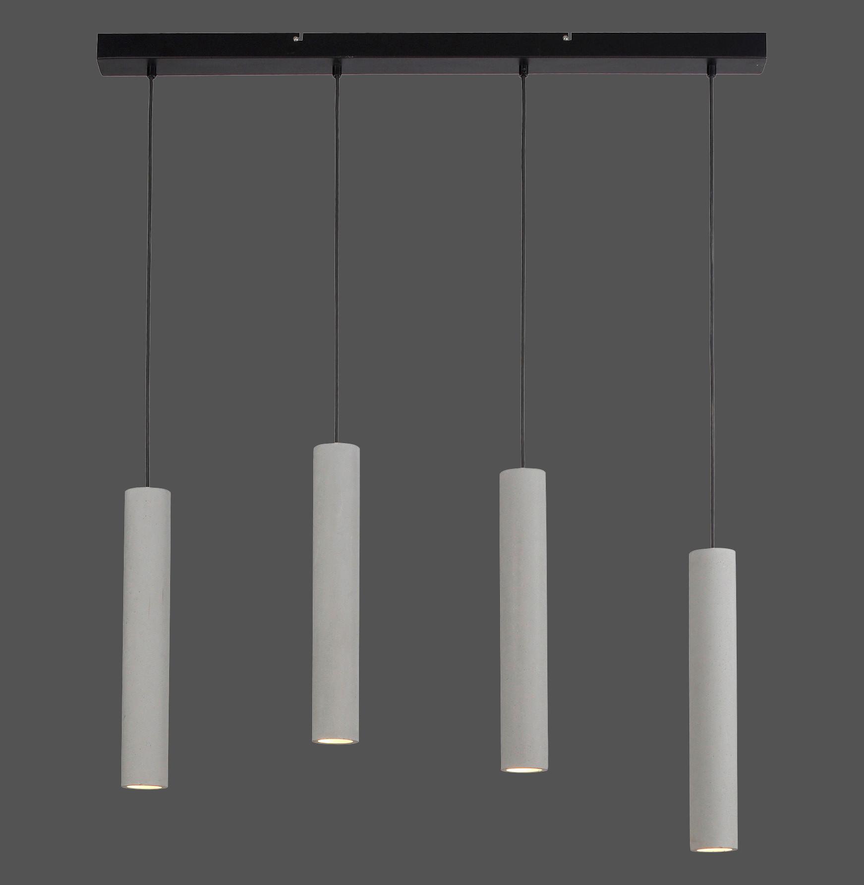 Hängeleuchte Eton max. 35 Watt - Greige, Design, Kunststoff/Metall (100/7,5/120cm) - Paul Neuhaus