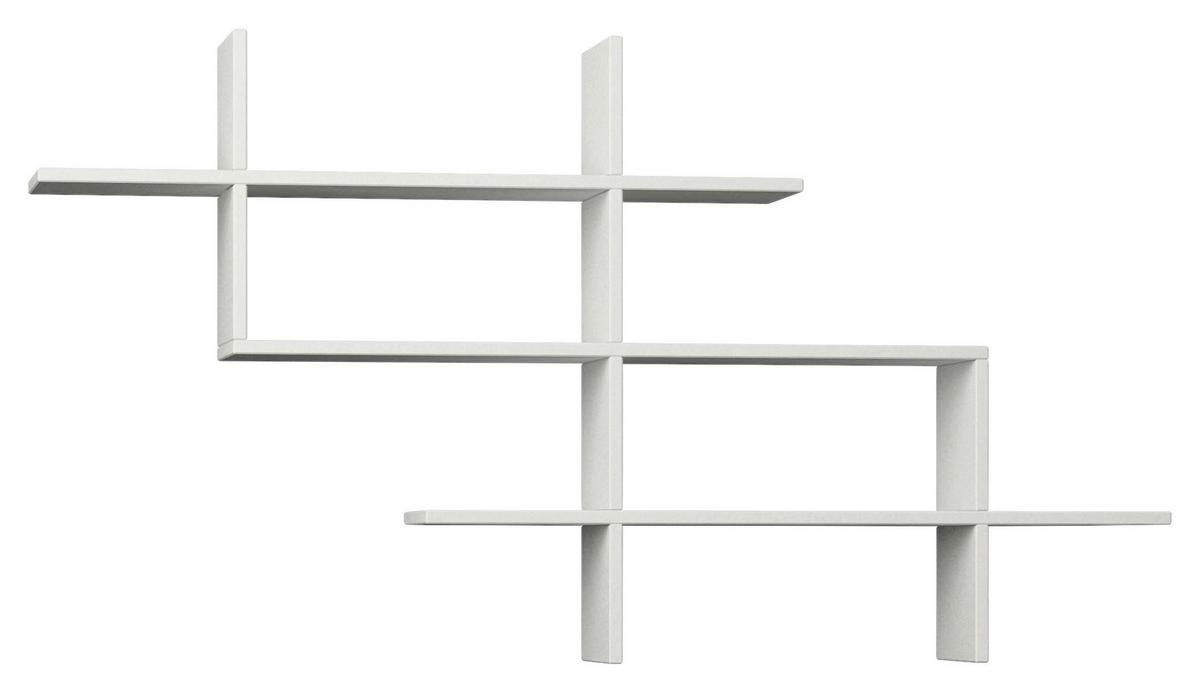 WANDBOARD HALIC WANDREGAL - Weiss, Design, Holzwerkstoff (150/82/22cm) - Livetastic