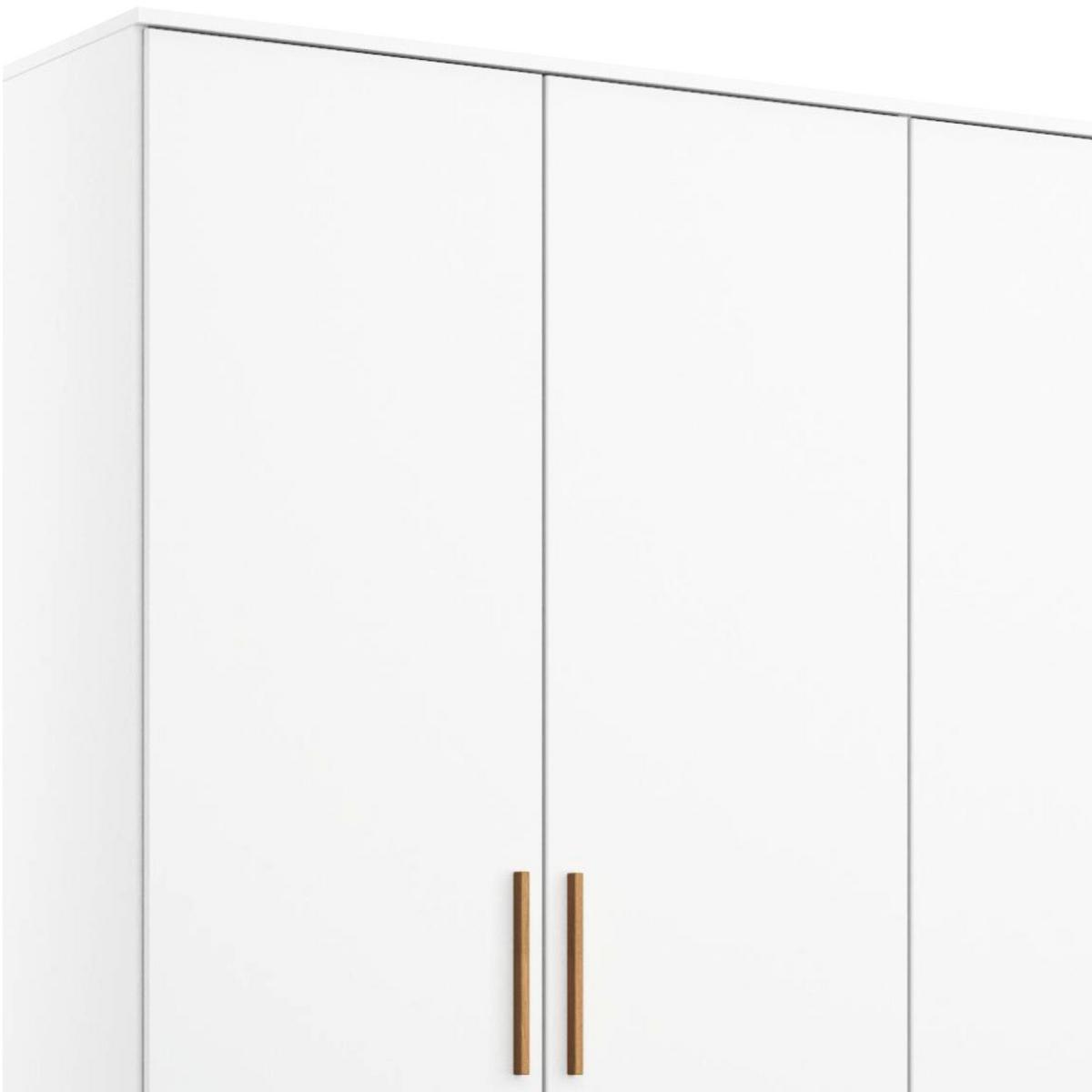 DULAP USI ROTATIVE CARLSSON - alb, Basics, material pe bază de lemn (181/203/53cm) - Modern Living