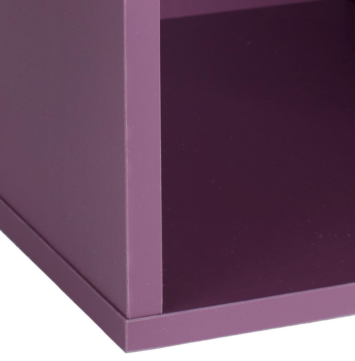 Regal Box - ljubičasta, Moderno, drvni materijal (23/46/25cm) - Modern Living