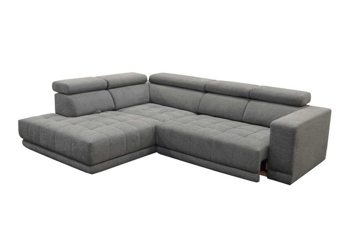 Kutna Garnitura Portland - siva/crna, Konvencionalno, tekstil/plastika (230cm) - Mömax