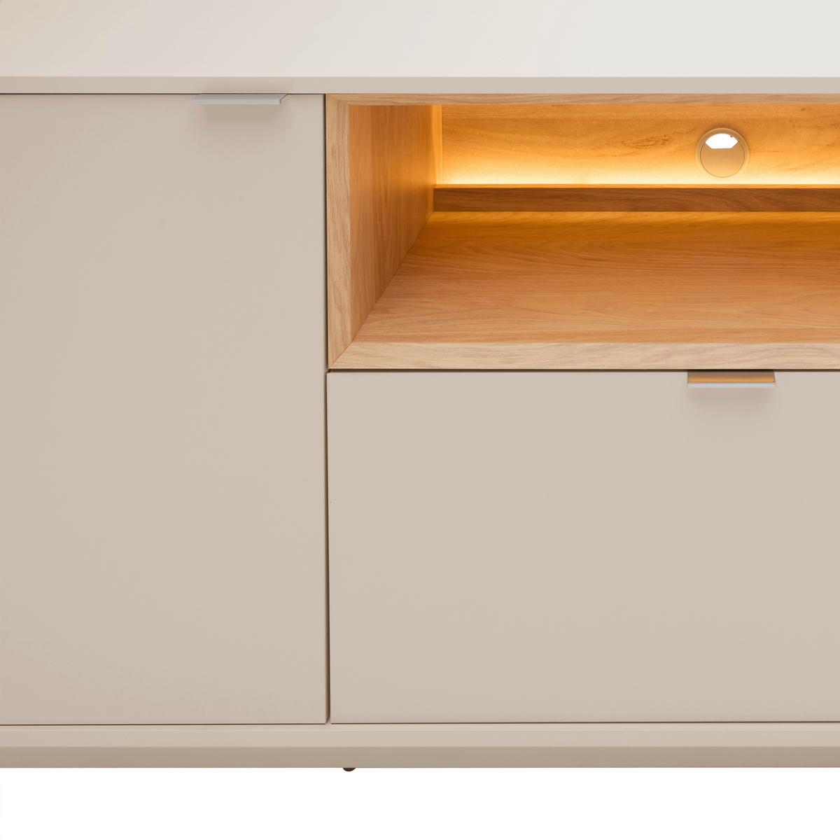 Sideboard Velasca Eichefarben/Kaschmir - Kaschmir/Eichefarben, MODERN, Holzwerkstoff/Kunststoff (180/68/40cm) - Premium Living