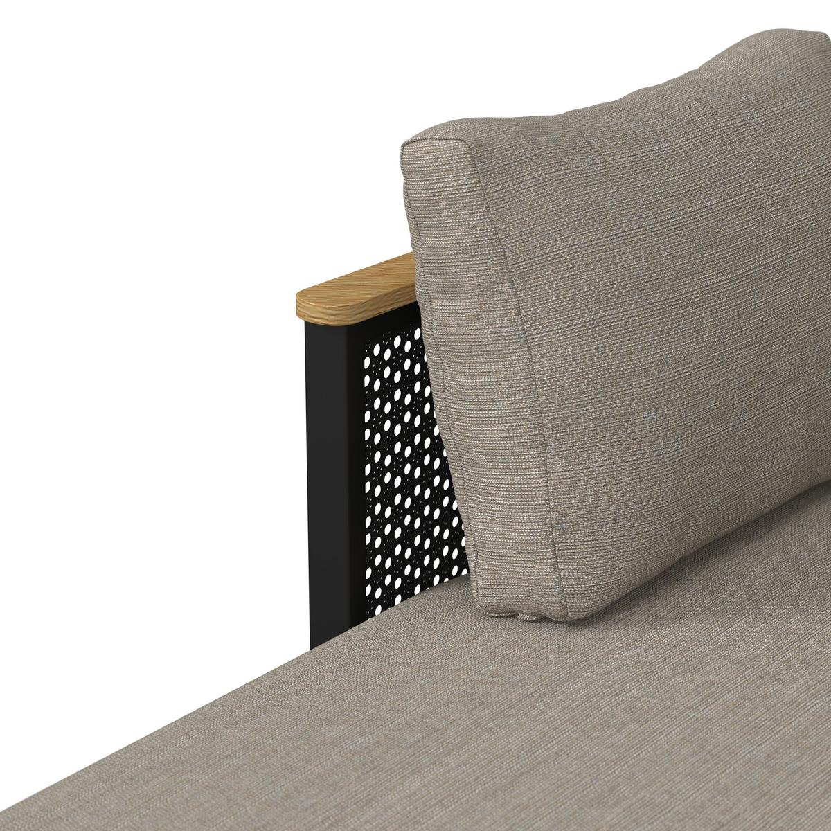 Dining-Loungeset Lissa Beige Outdoorstoff/Metall/Polywood - Dunkelgrau/Beige, MODERN, Kunststoff/Textil - Bessagi Garden