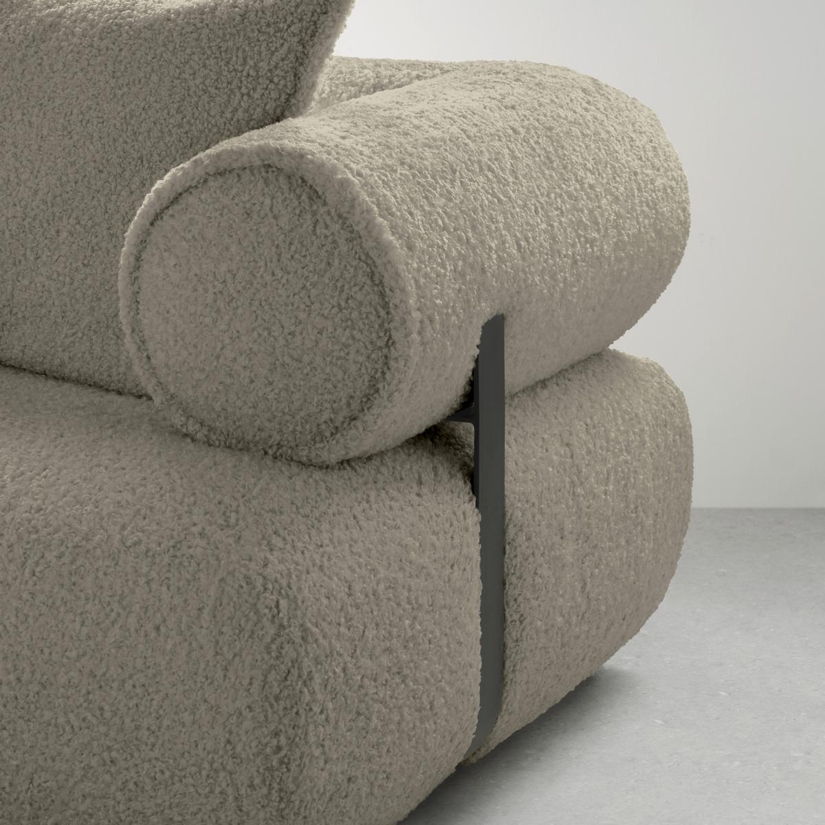 Wohnlandschaft Casimir Silberfarben - Silberfarben/Schwarz, LIFESTYLE, Kunststoff/Textil (180/310cm) - Premium Living