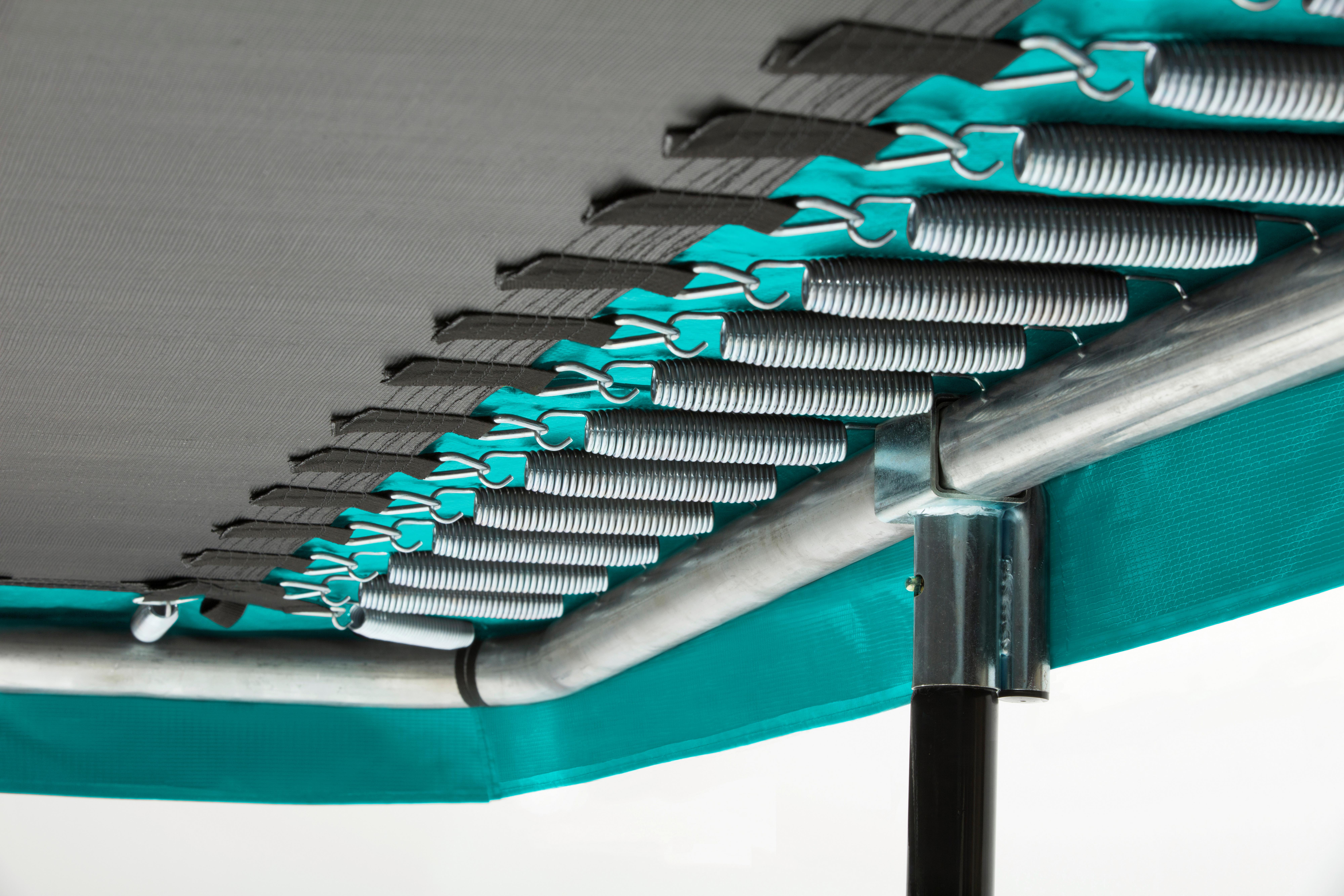 Trampolin Salta Comfort rechteckig ca. 244x366cm - Grün, Basics, Metall (244/366cm) - Salta