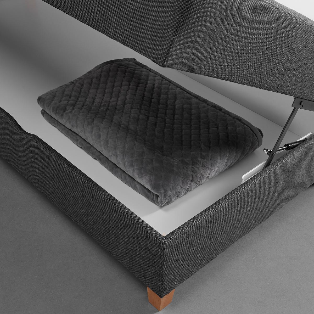 Boxspring Ágy Marcello - sötétszürke/szürke, Modern, faalapú anyag/textil (180/200cm) - Bessagi Home