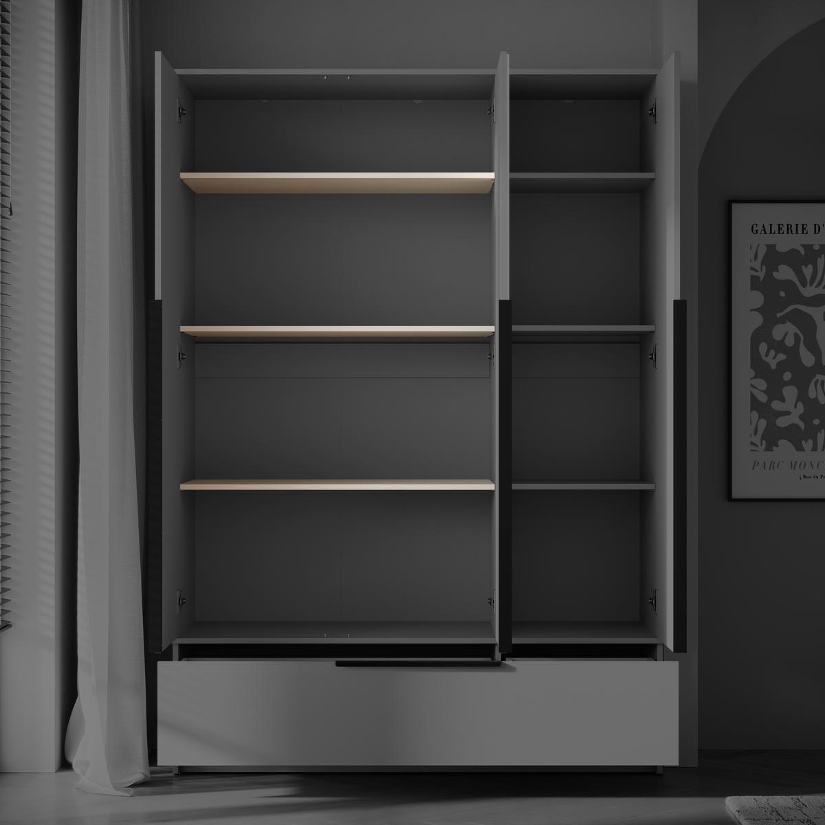 Set Polic Spirit, Bež, Kašmir, 3-Delni - kašmir/bež, Konvencionalno, leseni material (87/1,5/46cm) - P & B