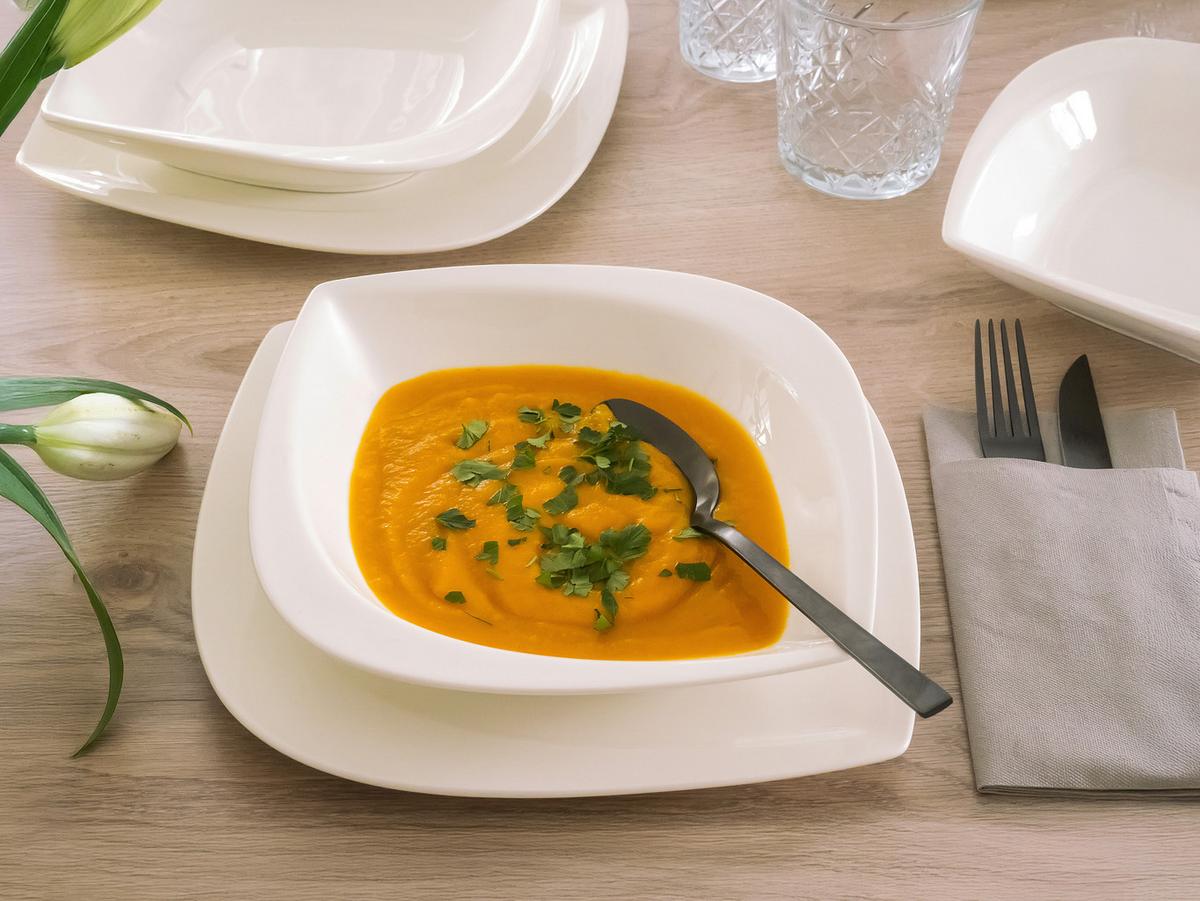 Kombinirani Servis Melbourne Creme, 16-Delni - bela, Basics, keramika - Creatable