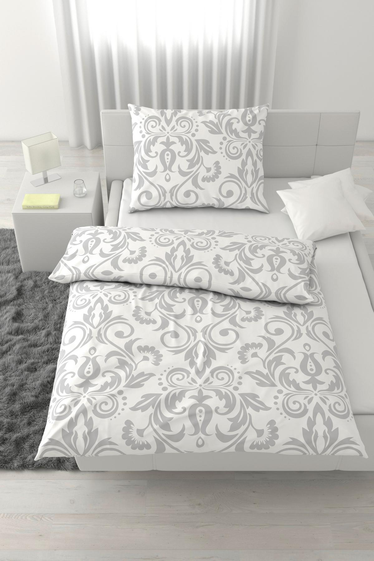 Lenjerie de pat Aktion cca. 140x200/50x70 cm - gri deschis, textil (140/200cm) - Mömax