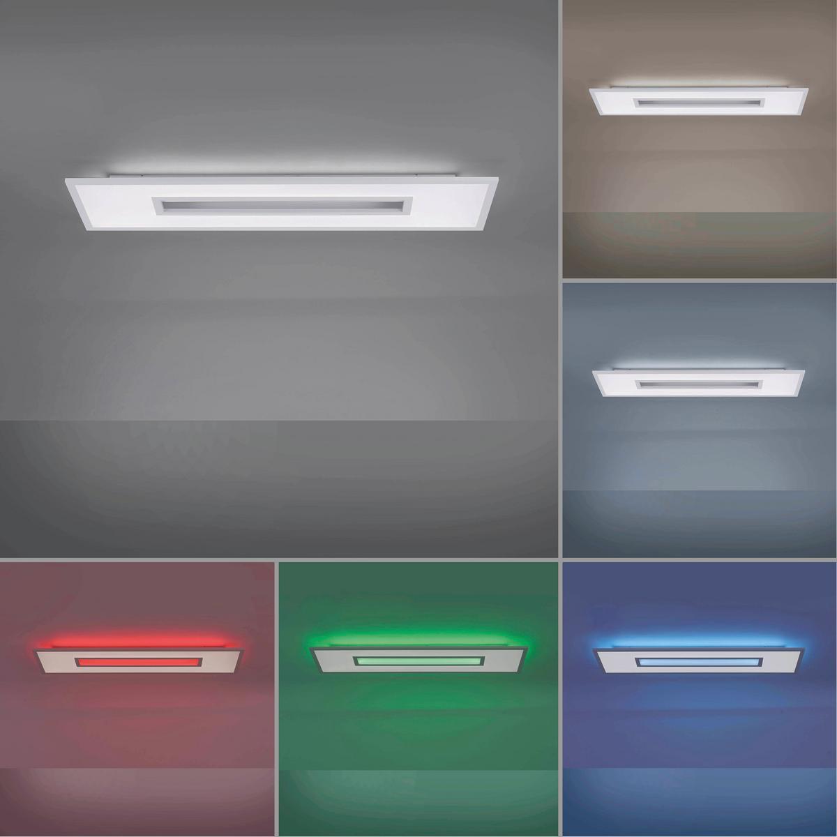 LED-Deckenleuchte 11647-16 max. 2,29 Watt - Weiß, Design, Metall (100/30/5cm)