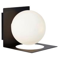 Wandleuchte Zenit max. 18 Watt - Opal/Schwarz, Basics (16,2/13,5/13,5cm) - Markslöjd