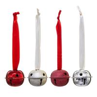 Decorațiune de agățat XMAS Bells, 4 buc./set - Basics, metal (4cm)