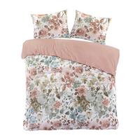 Lenjerie de pat Denise Blumen cca. 200x220/2x50x70 cm - verde salvie/alb, Romantik / Landhaus, textil (200/220cm) - Mömax