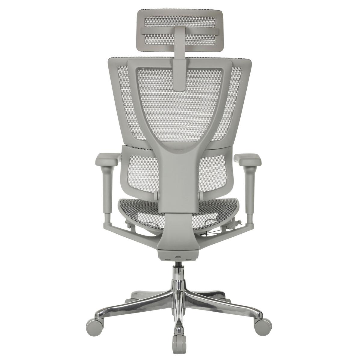 Drehstuhl Ergohuman Slim Ultra G Gen 2 Grau - Silberfarben/Grau, MODERN, Kunststoff/Textil (71/116 - 135/75cm) - MID.YOU