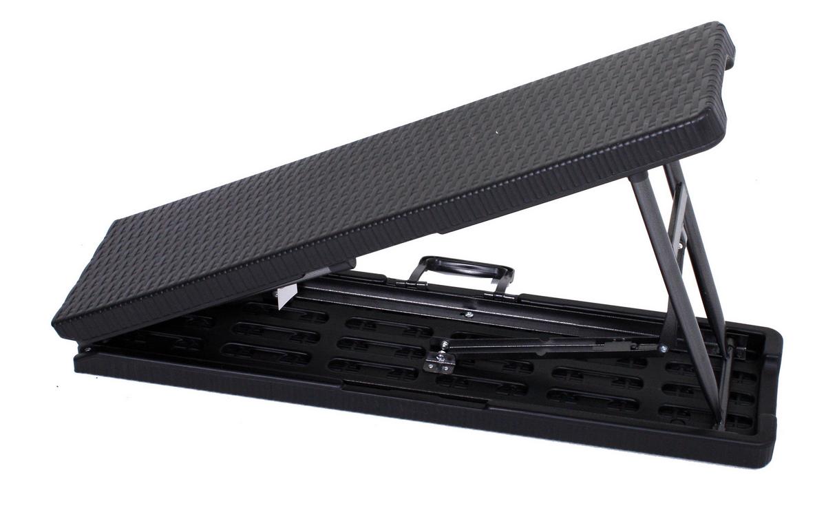 Gartengarnitur 3-tlg. Metall/ Kunststoff Schwarz - Schwarz, Basics, Kunststoff/Metall (180/75/73cm) - Gardenson