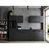Küchenleerblock Oliver o. Geräte Grau/Dunkelgrau - Dunkelgrau/Schwarz, Design, Holzwerkstoff/Metall (280cm) - Respekta
