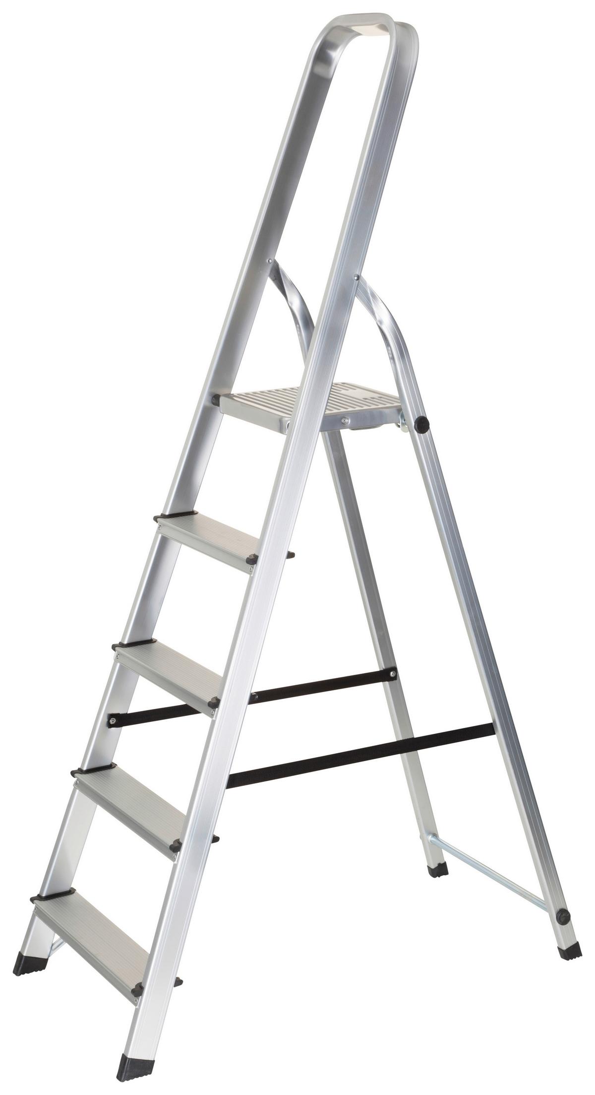 Zložljiva Lestev Solid Iii, Aluminij - barve aluminija, Basics, kovina (44/170/12cm) - MID.YOU