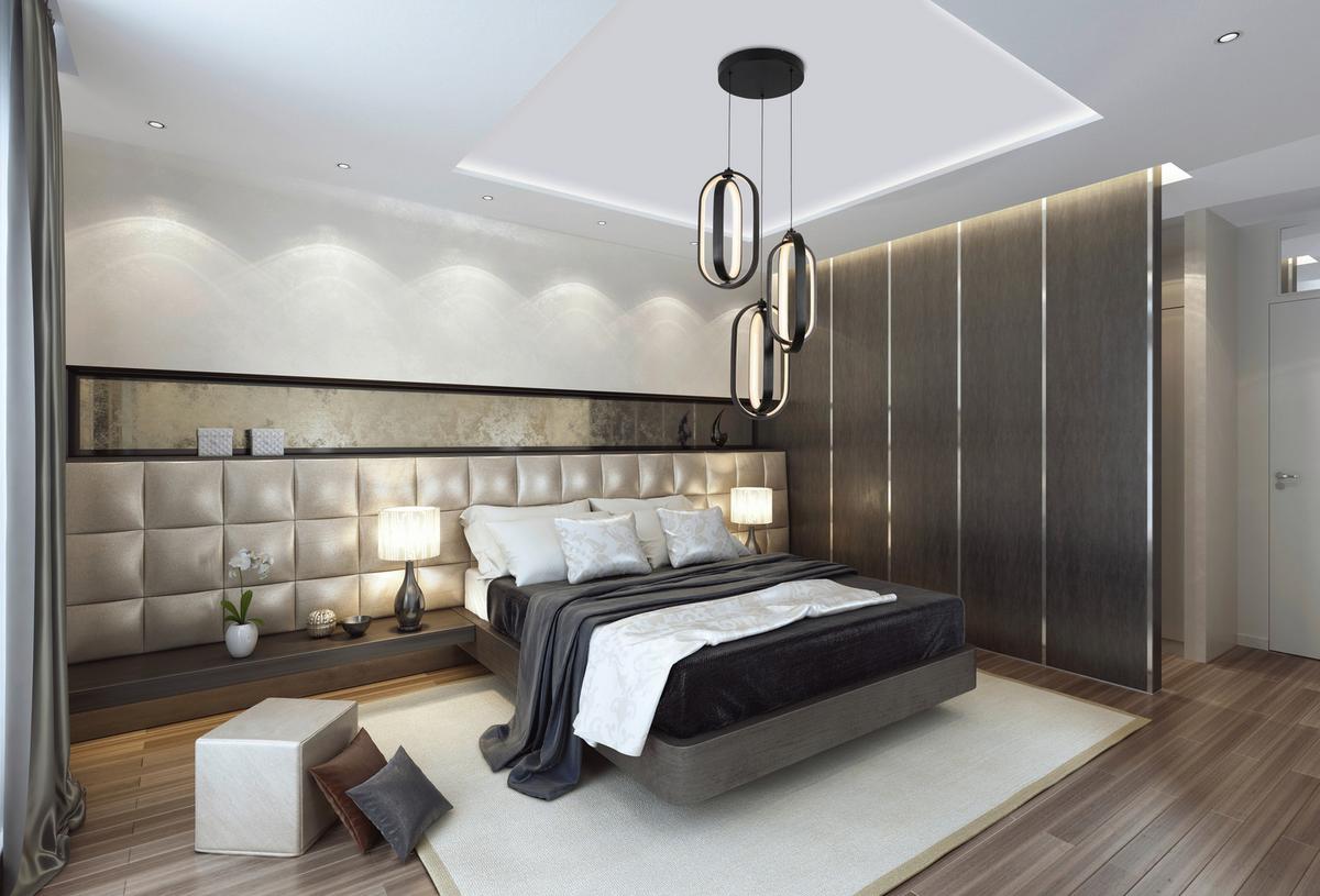 LAMPA WISZĄCA LED NIMA - czarny, Design, tworzywo sztuczne/metal (34/250cm) - Novel