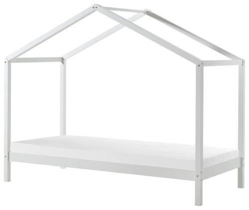 Hausbett Dallas 90x200 cm Kiefer Weiß Echtholz - Weiß, MODERN, Holz (90/200cm) - MID.YOU