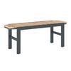 TRÄDGÅRDSBÄNK MARLO - akaciefärgad, Modern, metall/trä (126/47/40cm) - Bessagi Garden