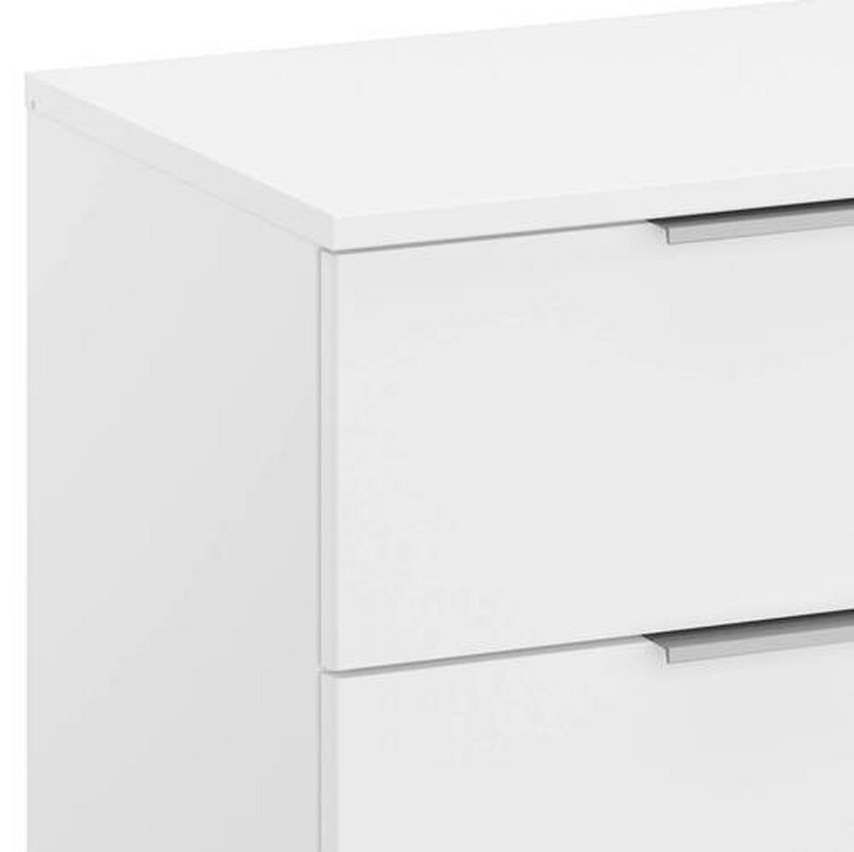 NOPTIERA ALABAMA - alb, Modern, material pe bază de lemn (47/43/42cm) - Modern Living