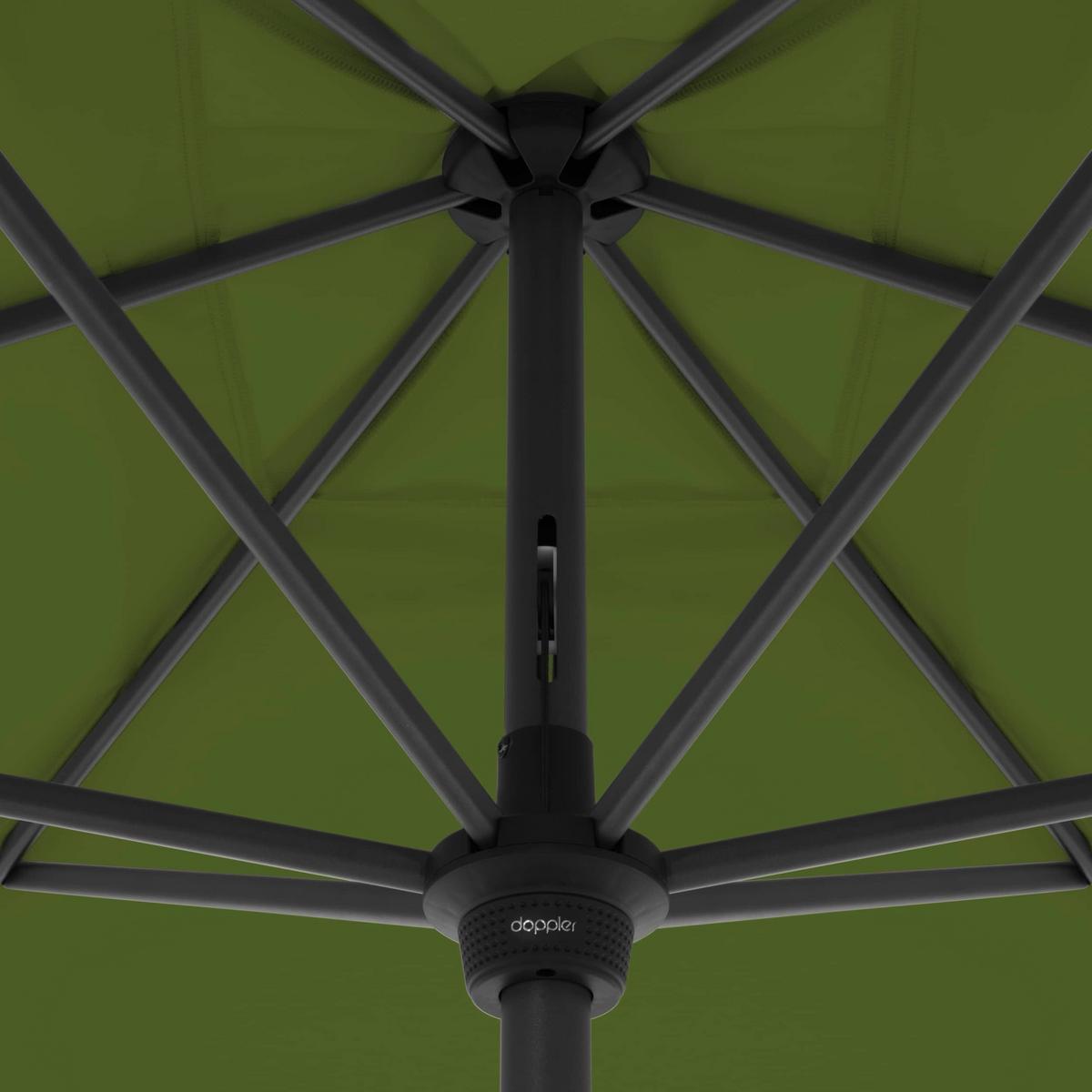 Sonnenschirm Myzone Auto Tilt Grün ca. 300x200cm - Anthrazit/Grün, Basics, Textil/Metall (300/200cm) - Doppler