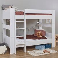 Etagenbett PURE Weiß ca. 90x200 cm - Naturfarben/Weiß, MODERN, Holzwerkstoff (90/200cm) - MID.YOU