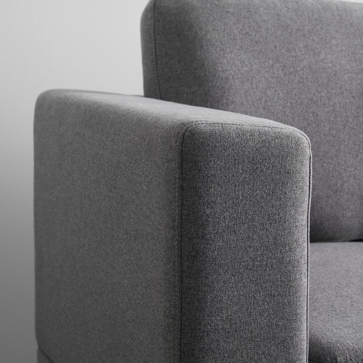 canapé d'angle KYLE - Naturfarben/Grau, Modern, Holz/Textil (242/88/189cm) - Bessagi Home