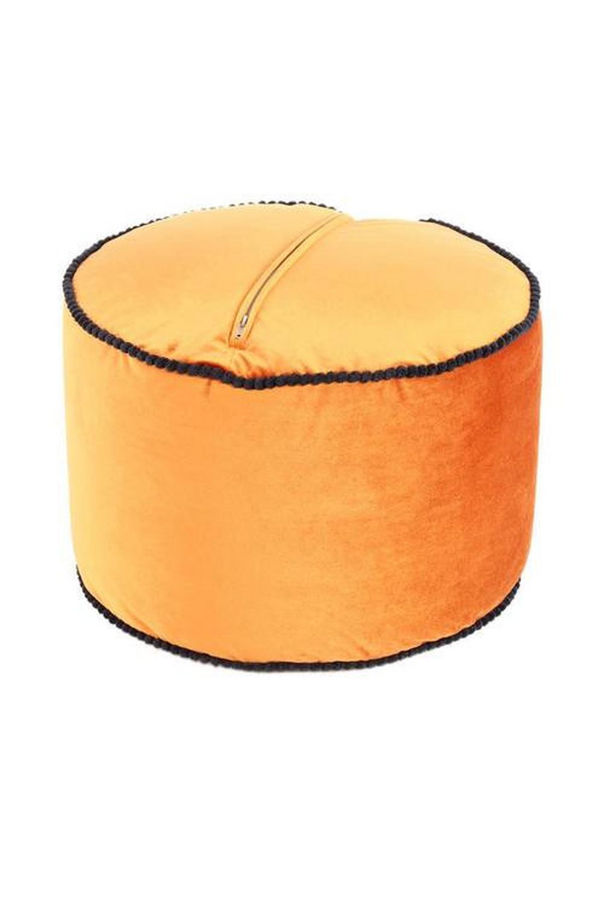 POUF Pouf Taj Mahal DxH 47x32 cm - Bronzefarben, Basics, Textil (47/32/47cm) - Kayoom