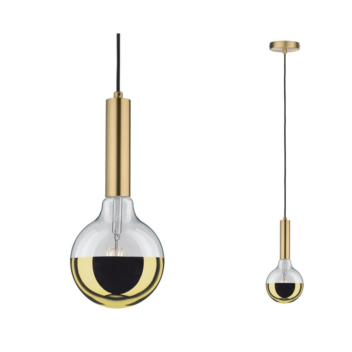 Hängeleuchte Kine in Messingfarben max. 60 Watt - Basics (10/150cm) - Paulmann