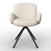 STOL MED ARMSTÖD JOSEA - svart/cremefärgad, Modern, metall/trä (64/85/63cm) - Bessagi Home
