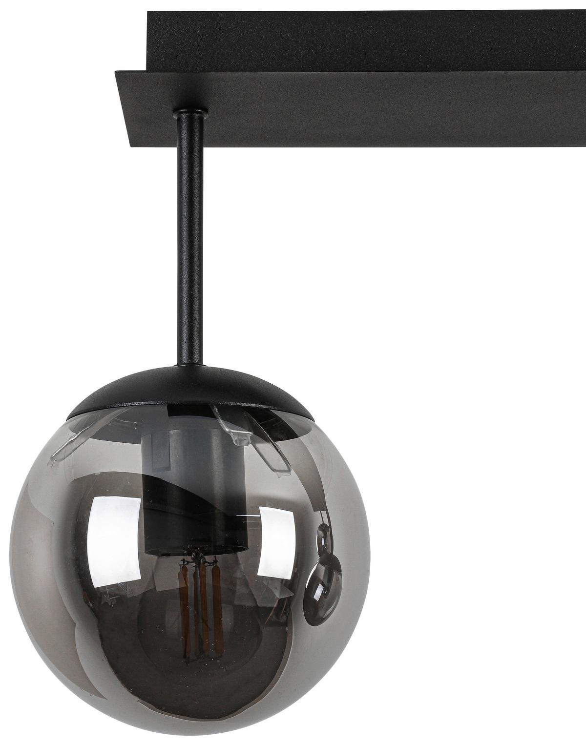 LAMPA SUFITOWA VICI - czarny/kolor chromowy, Trend, tworzywo sztuczne/metal (60/16/34,5cm) - Novel