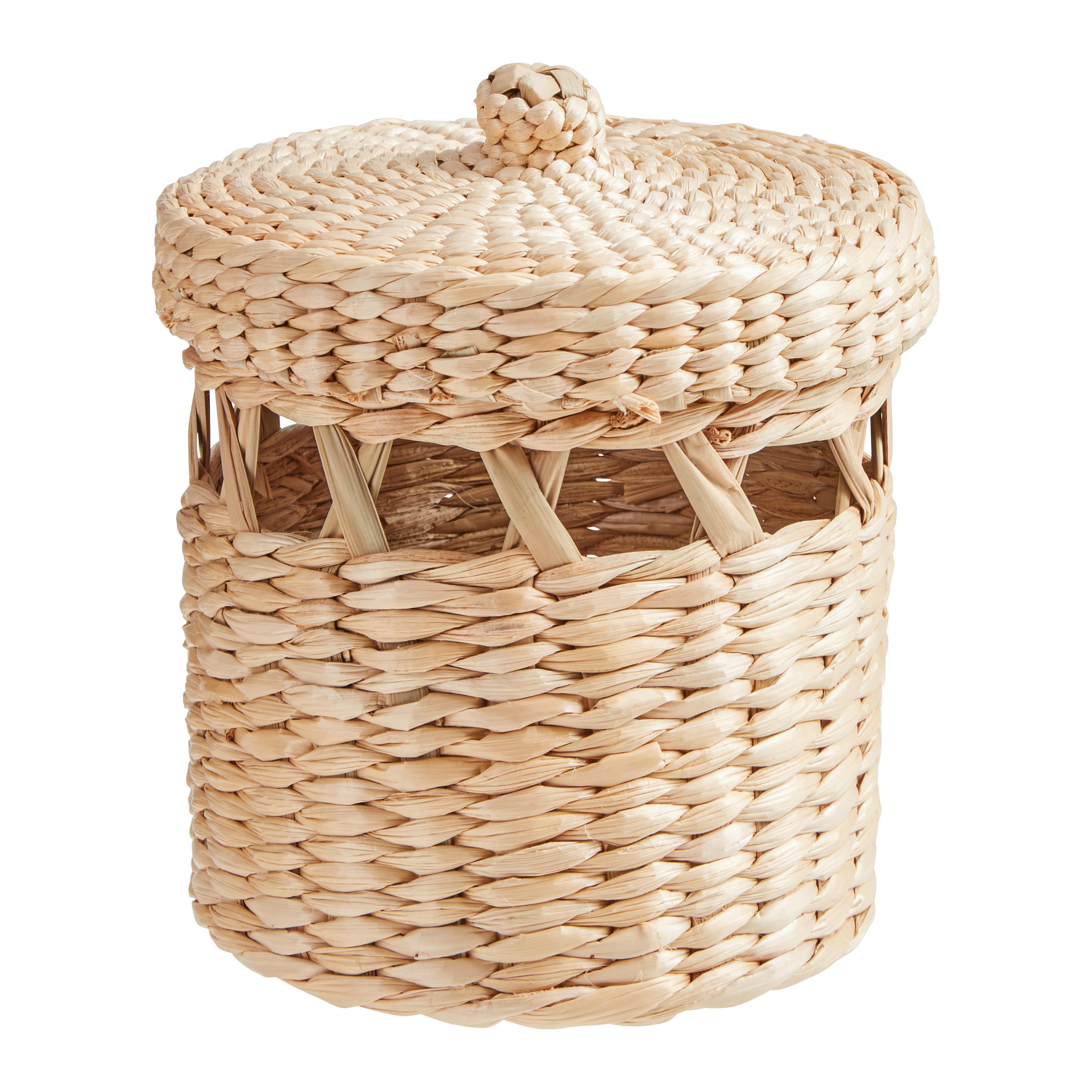 Košara Leila - naravne barve, Konvencionalno, naravni materiali (14/15,5cm) - Modern Living