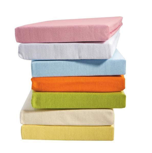 Fixleintuch Jersey in diversen Farben - Weiss/Jadegrün, Textil (70/140cm) - Modern Living