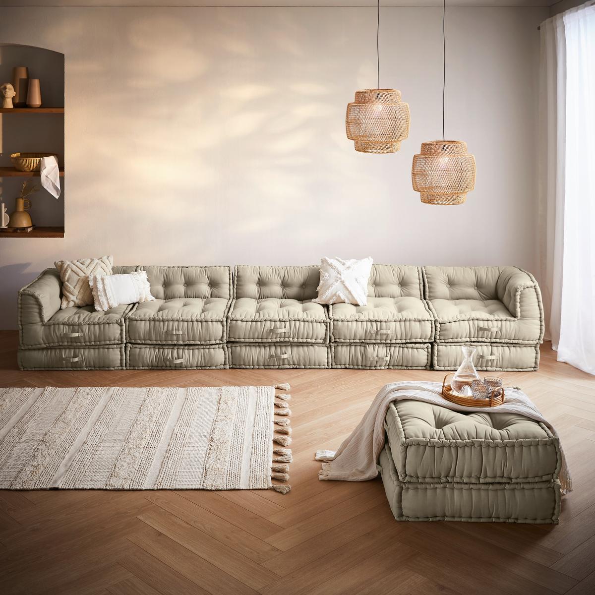 ELEMENT DO SOFY SPACE - kolor piaskowy, Trend, tkanina (80/43/80cm) - P & B