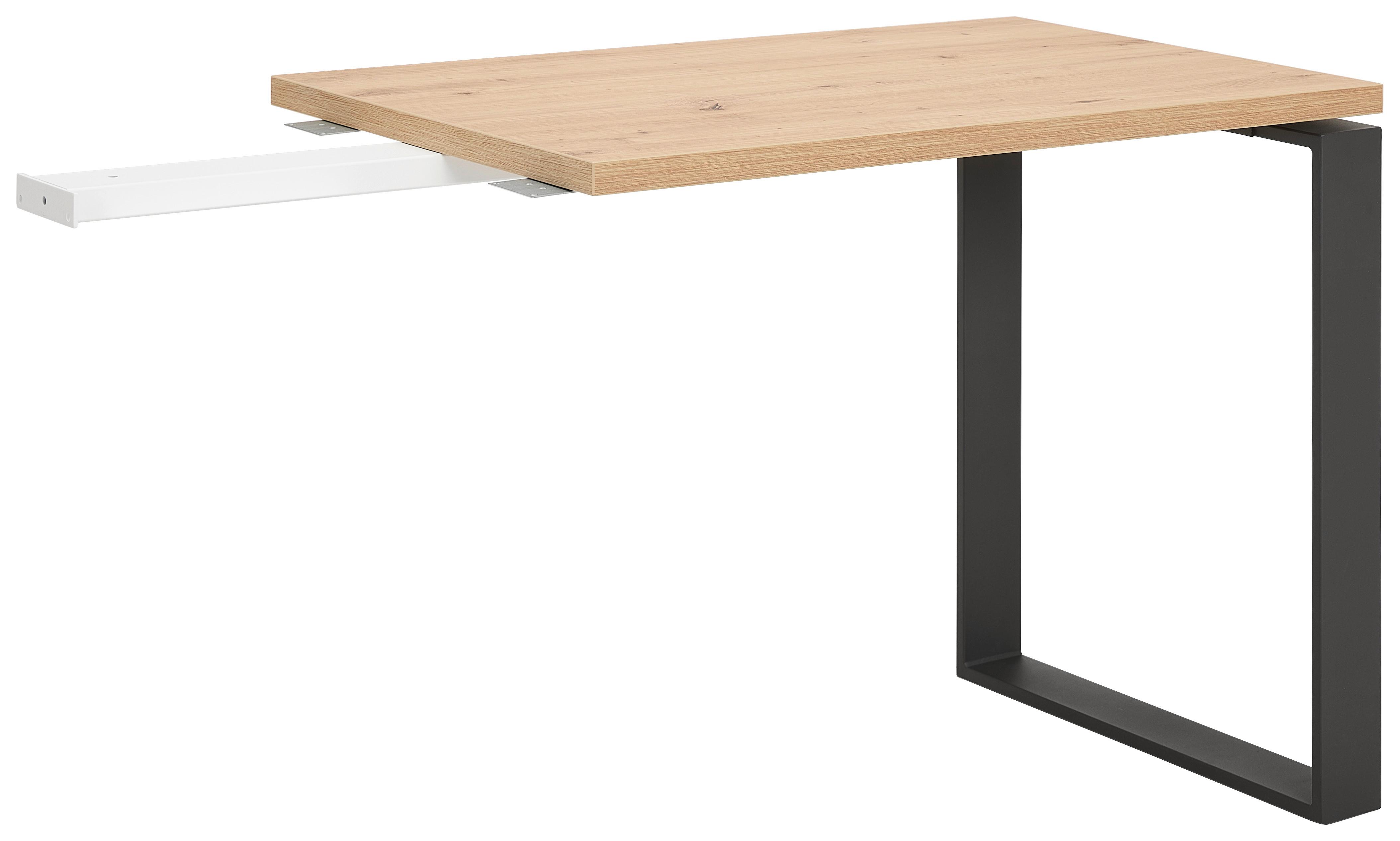 PŁYTA DOCZEPIANA DISEGNO - czarny/dąb artisan, Design, materiał drewnopochodny (90/60/75cm) - Carryhome
