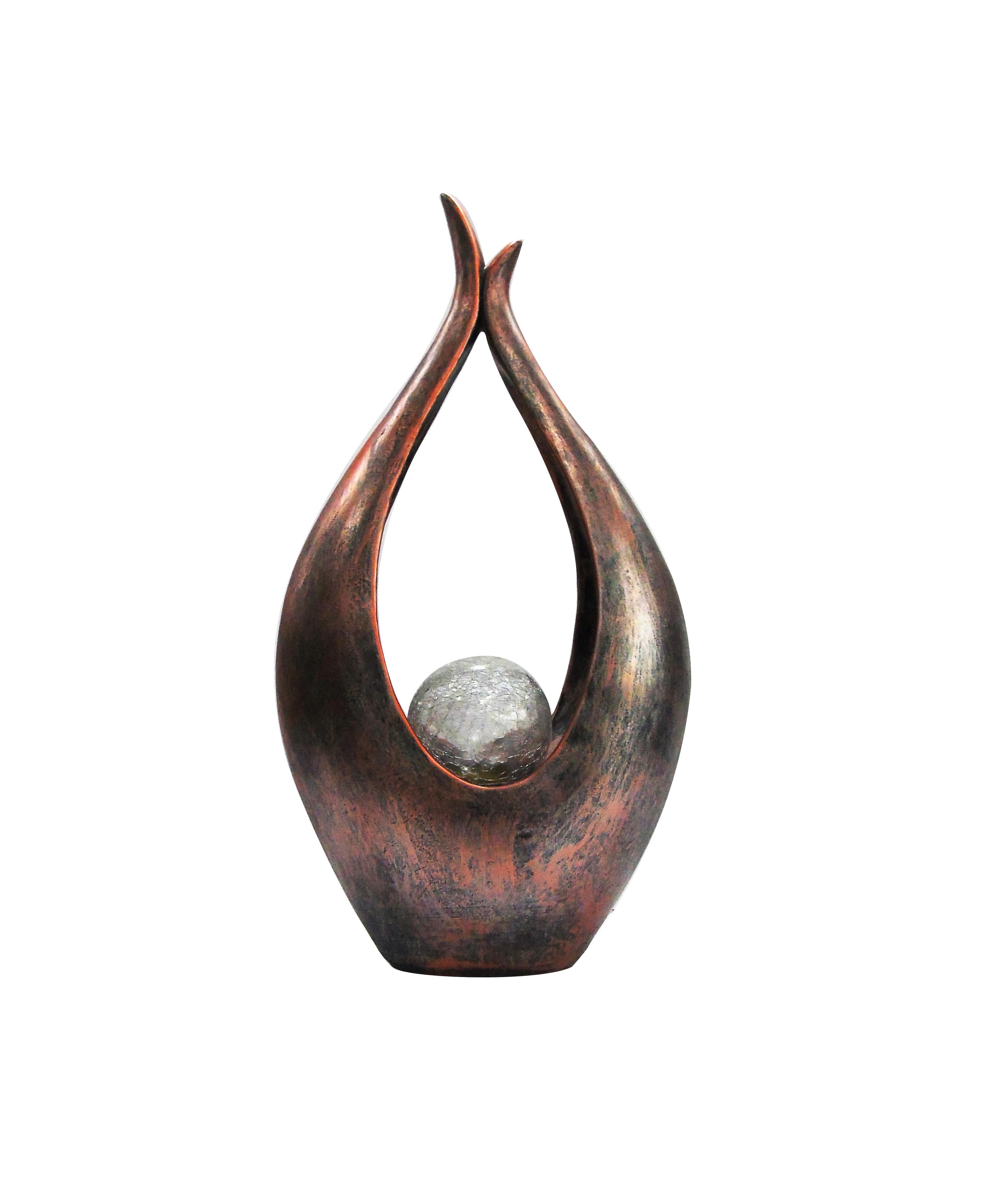 Solarna Svetilka Borneo, S Sijalko - barve brona/prozorno, Basics, umetna masa/steklo (26,5/13/50cm) - Globo