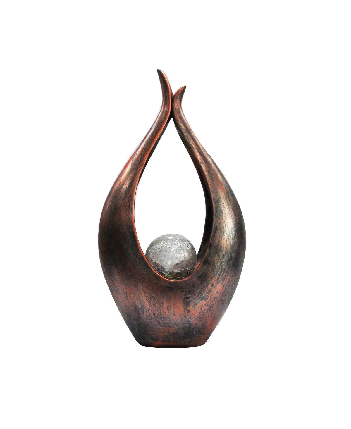 Solarna Svetilka Borneo, S Sijalko - barve brona/prozorno, Basics, umetna masa/steklo (26,5/13/50cm) - Globo