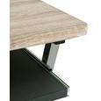 Schreibtisch in Eichefarben - Eichefarben/Anthrazit, Holzwerkstoff/Kunststoff (60/75/48cm) - BASED