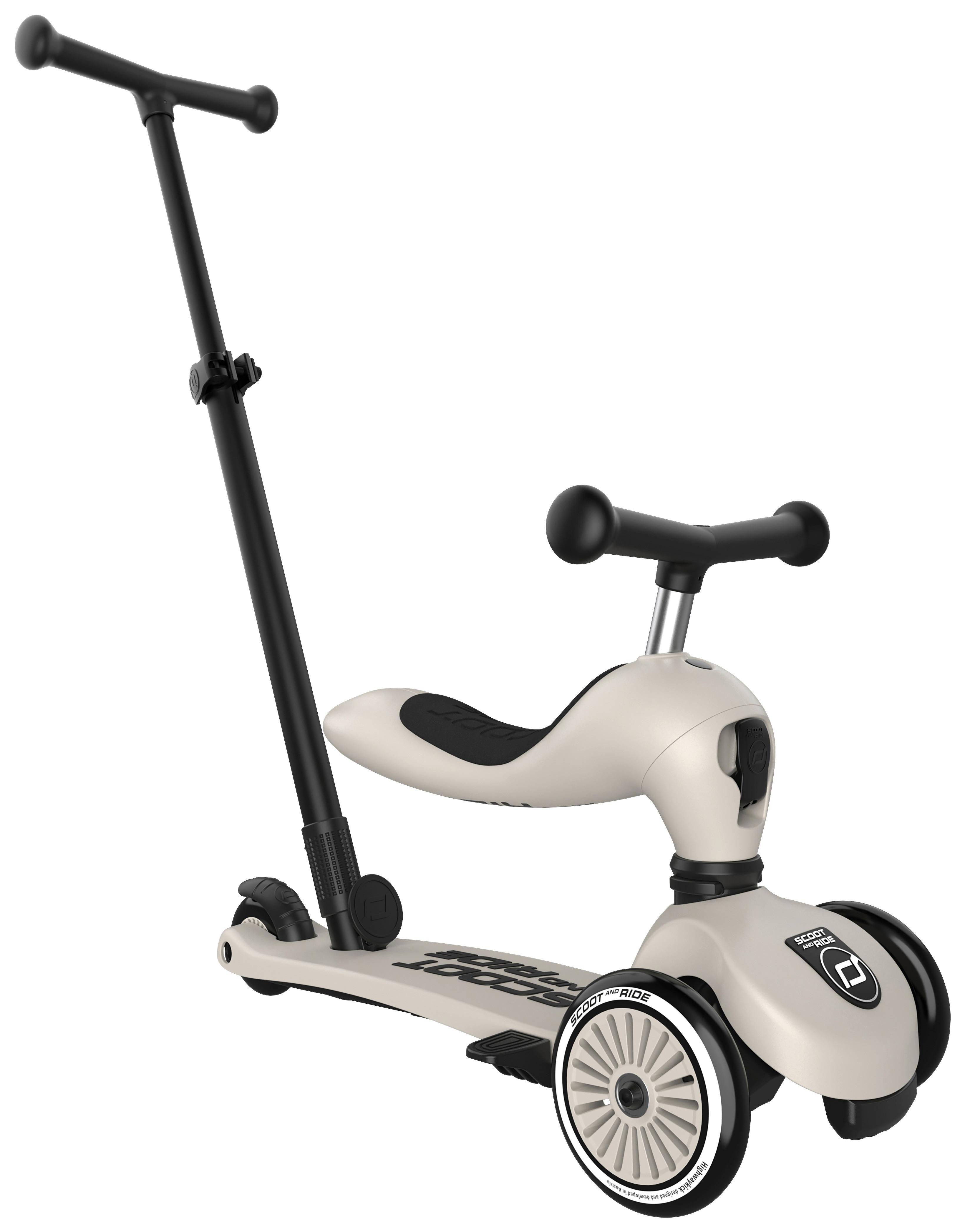 HULAJNOGA DLA DZIECI HIGHWAYKICK 1 PUSH&GO - jasnoszary, Trend, tworzywo sztuczne (3,1kg) - Scoot and Ride